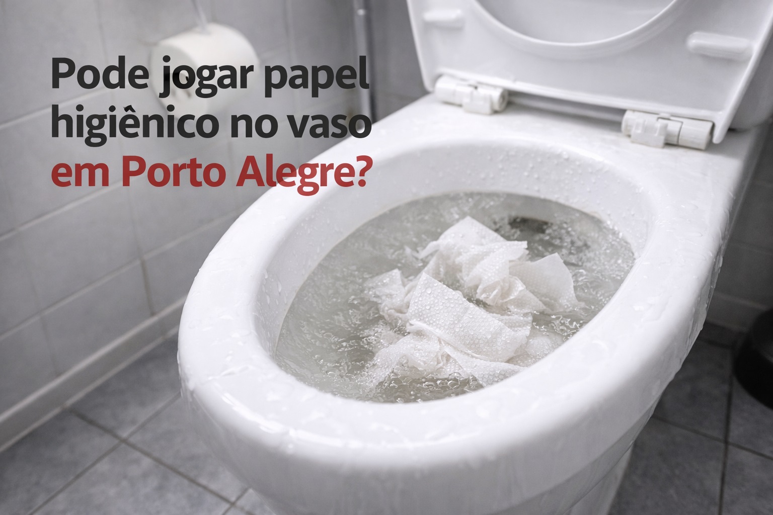 Pode jogar papel higiênico no vaso em Porto Alegre? Veja o que é seguro, riscos e como evitar entupimentos. Fone (51) 98948-1785.