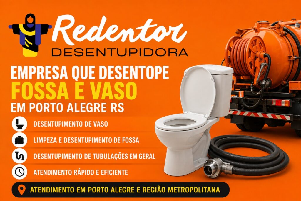 Empresa que desentope fossa e vaso em Porto Alegre RS. Conheça a Redentor Desentupidora para solucionar problemas de esgoto.